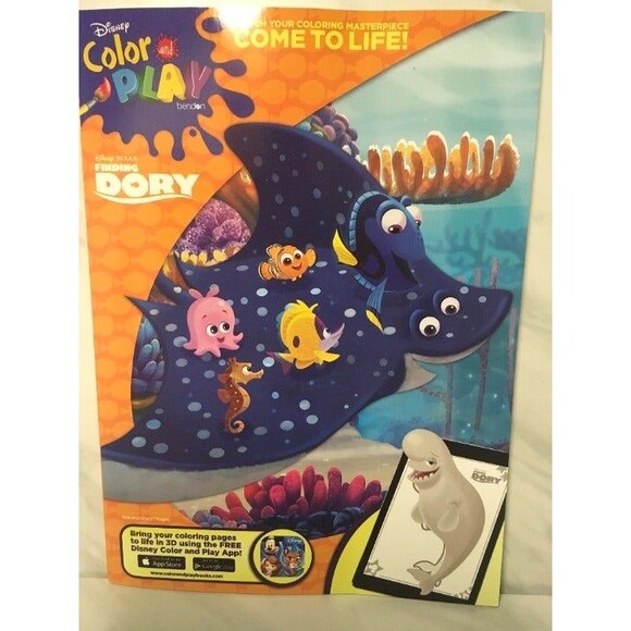Disney Color play Finding Dory 2 pack Coloring Books - Picture 2 of 2